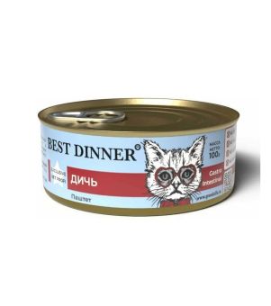 Консервы Best Dinner Vet Profi Exclusive Gastro Intestinal для кошек с чувствительным пищеварением паштет из дичи