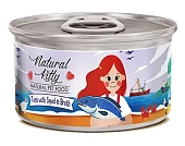 Банки Pettric Natural Kitty Broth для котят с тунцом и кальмаром в бульоне Банки Pettric Natural Kitty Broth для котят с тунцом и кальмаром в бульоне
