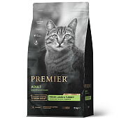 Сухой Корм Premier Cat Turkey Adult для взрослых кошек со свежим мясом ягненка и индейкой