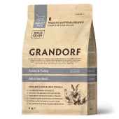 Сухой Корм Grandorf Adult Cat Rabbit&Turkey Sterilised для стерилизованных кошек с...