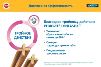 Лакомство по уходу за зубами Pedigree Denta Stix для собак мелких пород 45г