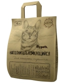 Комкующийся бентонитовый наполнитель Mypets для кошачьего туалета Леса Цейлона