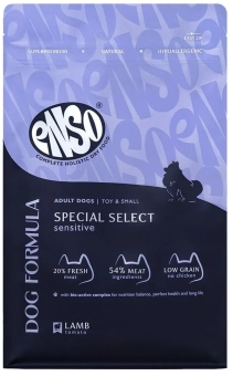 Сухой корм ENSO Dog formula Special select для собак мелких и миниатюрных пород, ягнёнок и томат