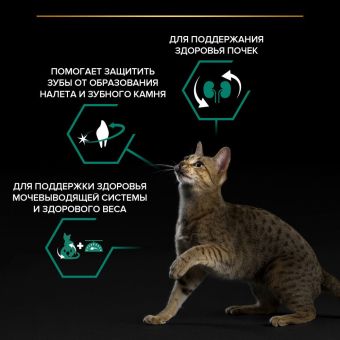 Сухой корм PRO PLAN® для взрослых стерилизованных кошек и кастрированных котов старше 1 года, с индейкой