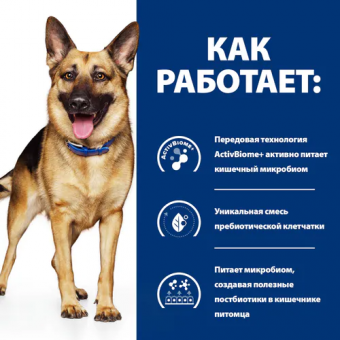 Корм Hill's Prescription Diet Gastrointestinal Biome c для собак. Забота о микробиоме кишечника