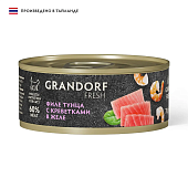 Консервы Grandorf Fresh для взрослых кошек филе тунца с креветками в желе