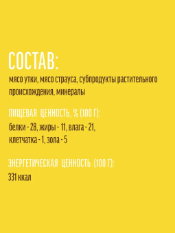 Деревенские Лакомства для собак всех пород нежные медальоны с мясом страуса