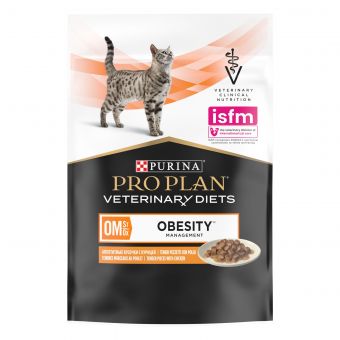 Влажный корм для кошек PRO PLAN® VETERINARY DIETS OM ST/OX Obesity Management для избыточной массе тела, с курицей