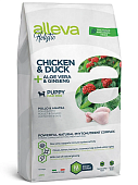 Сухой Корм Alleva Holistic Puppy Chicken & Duck Maxi для щенков крупных пород с курицей, уткой, алоэ вера и женьшенем