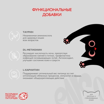 Паучи Enso Basic полнорационный корм для взрослых кошек кусочки в соусе с индейкой