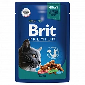 Паучи Brit Premium для взрослых кошек с уткой в соусе Паучи Brit Premium для взрослых кошек с уткой в соусе