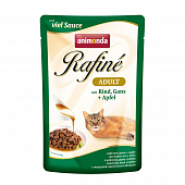 Паучи Animonda Rafiné Soupé Adult для кошек. Коктейль из говядины, мяса гуся и яблок Паучи Animonda Rafiné Soupé Adult для кошек. Коктейль из говядины, мяса гуся и яблок