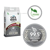 Комкующийся наполнитель Cat's White Activated Spring Fresh для кошачьего туалета с...