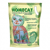 Наполнитель Homecat силикагелевый для кошачьих туалетов с ароматом Алоэ Веры