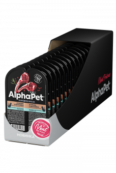 Ламистеры Alphapet Superpremium для кошек с чувствительным пищеварением с ягнёнком и брусникой