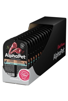 Ламистеры Alphapet Superpremium для кошек с чувствительным пищеварением с ягнёнком и брусникой