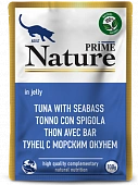 Паучи Prime Nature для кошек с тунцом и морским окунем в желе