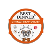 Ламистеры Best Dinner для взрослых собак с птицей и картофелем