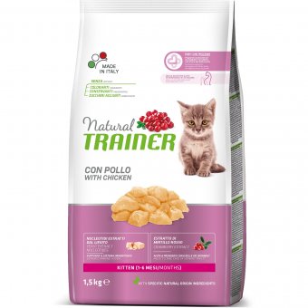Корм Natural Trainer Kitten Fresh Chicken для котят от 1 до 6 месяцев с курицей