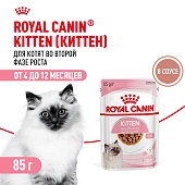Консервированный корм для котят Royal Canin Kitten в возрасте до 12 месяцев в соусе Консервированный корм для котят Royal Canin Kitten в возрасте до 12 месяцев в соусе