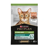 Влажный корм PRO PLAN® Sterilised MAINTENANCE для взрослых стерилизованных кошек, с лососем в соусе Влажный корм PRO PLAN® Sterilised MAINTENANCE для взрослых стерилизованных кошек, с лососем в соусе