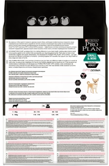 Корм Pro Plan Optiderma для собак мелких и карликовых пород с лососем и паучи в подарок ПРОМОПАК