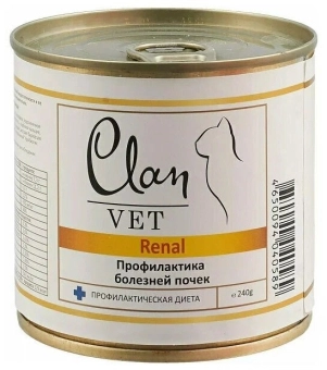Корм Clan Vet Renal для кошек с профилактикой болезней почек