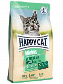 Сухой Корм Happy Cat Minkas Perfect Mix с птицей, ягненком и рыбой для взрослых кошек
