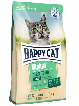 Корм Happy Cat Minkas Perfect Mix с птицей, ягненком и рыбой для взрослых кошек