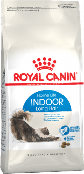 Royal Canin Indoor Long Hair корм сухой сбалансированный для взрослых длинношерстных кошек, живущих в помещении