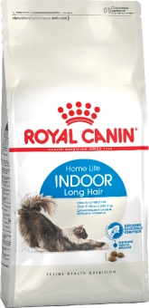 Royal Canin Indoor Long Hair корм сухой сбалансированный для взрослых длинношерстных кошек, живущих в помещении
