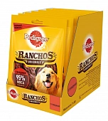 Лакомство Pedigree Ranchos ломтики мясные с говядиной для взрослых собак 