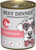 Консервы Best Dinner Мясные деликатесы для щенков и юниоров. Телятина