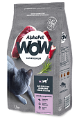 Сухой Корм Alphapet WOW Superpremium для взрослых домашних кошек и котов с уткой и потрошками