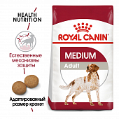 Сухой Корм Royal Canin Medium Adult для взрослых собак средних размеров от 12 месяцев до 7 лет