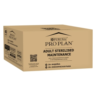 Влажный корм PRO PLAN Sterilised Maintenance для стерилизованных кошек, с индейкой в желе, с океанической рыбой в желе