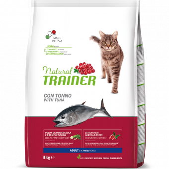 Корм Natural Trainer Cat Adult Tuna для взрослых кошек с тунцом
