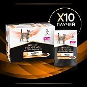 Влажный корм для кошек PRO PLAN® VETERINARY DIETS OM ST/OX Obesity Management для избыточной массе тела, с курицей