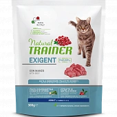 Сухой Корм Natural Trainer Exigent Cat Beef для привередливых кошек с говядиной