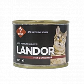 Консервы Landor Cat для кошек с уткой и брусникой