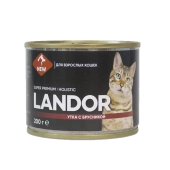 Консервы Landor Cat для кошек с уткой и брусникой