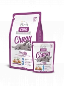 Корм Brit Care Cat Crazy Kitten для котят, беременных и кормящих кошек с курицей