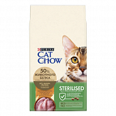 Сухой Корм Cat Chow Sterilised для стерилизованных кошек с домашней птицей и индейкой