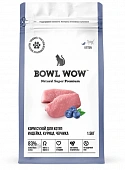 Сухой Корм Bowl Wow для котят полнорационный с индейкой, курицей и черникой