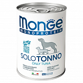 Банка Monge Dog Monoprotein Solo для собак паштет из тунца