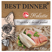 Ламистеры Best Dinner Holistic для стерилизованных кошек мясные волокна в желе с...