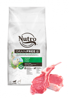 Корм Nutro Grain Free Dog Medium Breed Lamb для собак средних пород с ягнёнком и экстрактом розмарина