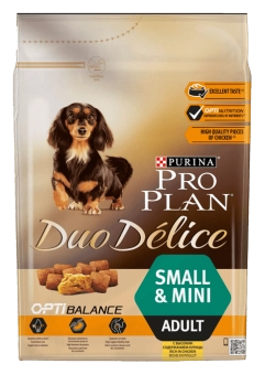 Сухой корм Pro Plan Duo Delice для взрослых собак мелких и карликовых пород, с высоким содержанием курицы