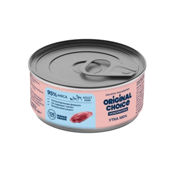 Банки Original Choice Monoprotein Adult для собак мелких пород 100% утки