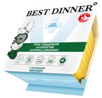Ламистеры Best Dinner Vet Profi Exclusive Hypoallergenic для собак при пищевой аллергии с олениной